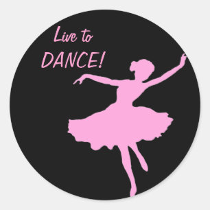 Sticker Rond Vis à DANSE !