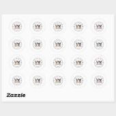 Sticker Rond Vis comme un chien Blaze Your Trail (Feuille)