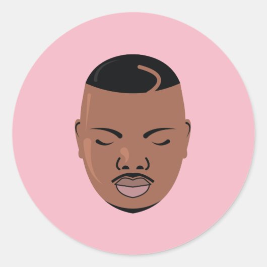 Sticker Rond Vis DJ (Devant)