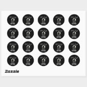 Sticker Rond Vis, Rires, Lurk (Feuille)