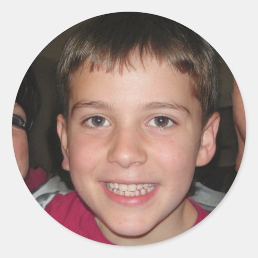 Sticker Rond Vis sans peur (Devant)