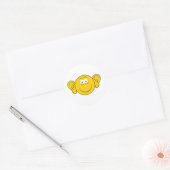 Sticker Rond Visage aux grandes oreilles (Enveloppe)