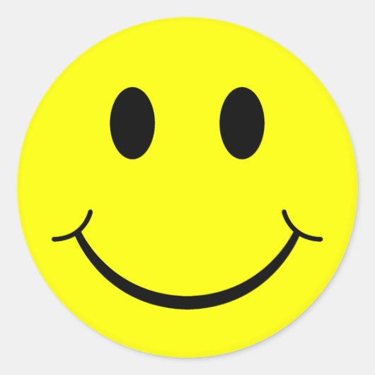 Sticker Rond Visage classique (Devant)