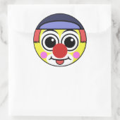 Sticker Rond Visage clown (Sac)