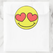 Sticker Rond Visage d'amour (Sac)