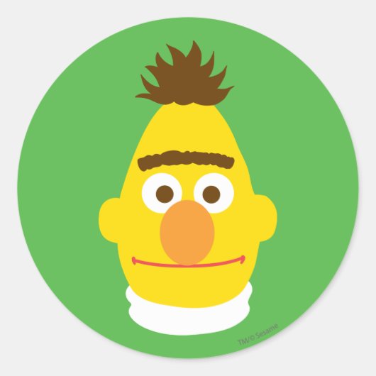Sticker Rond Visage de Bert (Devant)