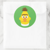 Sticker Rond Visage de Bert (Sac)