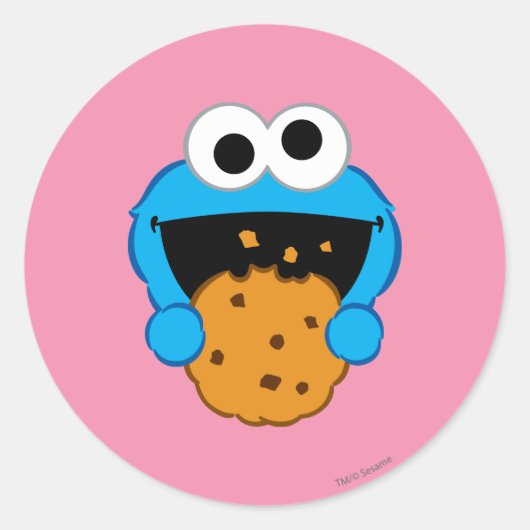 Sticker Rond Visage de Biscuit (Devant)