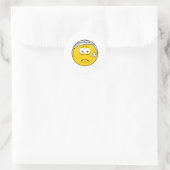 Sticker Rond Visage de Boo Boo blessé (Sac)