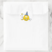 Sticker Rond Visage de magicien (Sac)