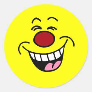 Sticker Rond Visage de masquage