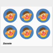 Sticker Rond Visage d'Ernie (Feuille)