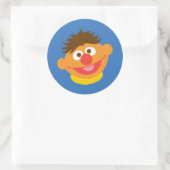 Sticker Rond Visage d'Ernie (Sac)