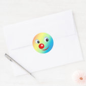 Sticker Rond Visage drôle (Enveloppe)