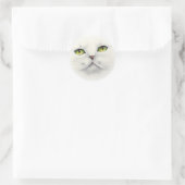 Sticker Rond visage du chat (Sac)