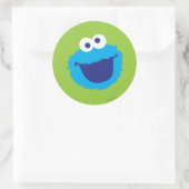 Sticker Rond Visage Monstre des Cookies (Sac)