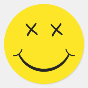 Sticker Rond Visage oculaire X