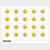 Sticker Rond Visage pleurnicheur (Feuille)