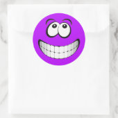 Sticker Rond Visage Purple Crazy (Sac)