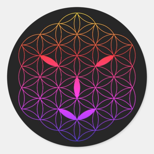Sticker Rond Visage sacré - Arcturien 02, CF-Tr. (Devant)