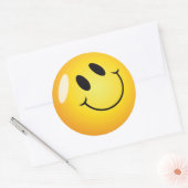 Sticker Rond Visage souriant (Enveloppe)