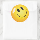 Sticker Rond Visage souriant (Sac)
