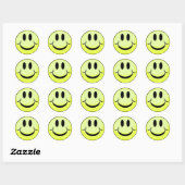 Sticker Rond visage souriant balle de golf (Feuille)