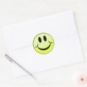 Sticker Rond visage souriant balle de golf (Enveloppe)