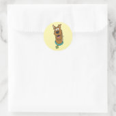 Sticker Rond Visage souriant Scooby-Doo (Sac)