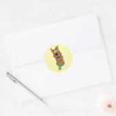 Sticker Rond Visage souriant Scooby-Doo (Enveloppe)