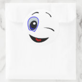 STICKER ROND VISAGE SOURIRE (Sac)