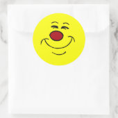 Sticker Rond Visage suffisant Grumpey (Sac)