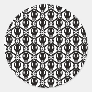 Sticker Rond Visages morbides