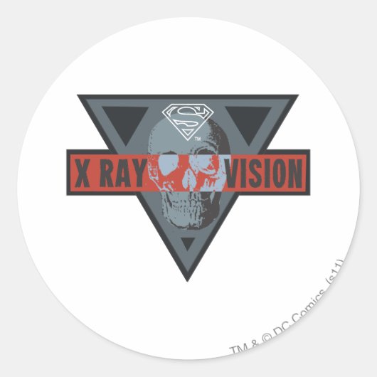 Sticker Rond Vision à rayons X (Devant)
