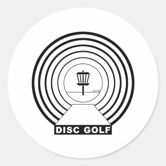 Sticker Rond Vision du tunnel (Devant)