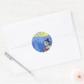 Sticker Rond Visiter Java (Enveloppe)