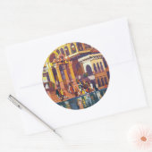 Sticker Rond Visiter l'Inde ~ Muttra (Enveloppe)