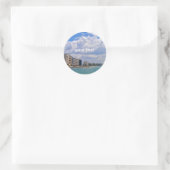Sticker Rond Visitez Chypre (Sac)