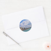 Sticker Rond Visitez Chypre (Enveloppe)