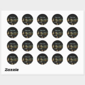 Sticker Rond Visitez la Thaïlande (Feuille)