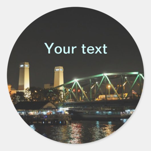 Sticker Rond Visitez la Thaïlande (Devant)