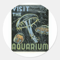Visitez l'Aquarium - Poster WPA -