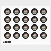 Sticker Rond Visitez Le Beau Golfe D'Amérique (Feuille)