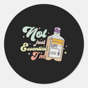 Sticker Rond Vital Af Funny Nurse Diététicienne Rd Rn soins cri