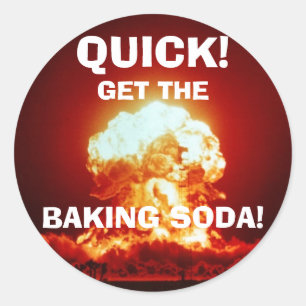 Sticker Rond Vite, obtenez le BICARBONATE DE SOUDE !