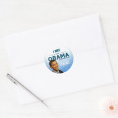 Sticker Rond Vitesse Barack Obama de Démocrate (Enveloppe)