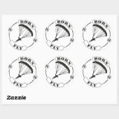 Sticker Rond vitesse de vitesse (Feuille)