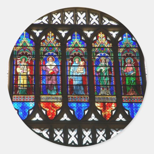 Sticker Rond Vitraux Saint Antoine (Devant)