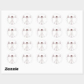 Sticker Rond Vitruvian Man BRK (Feuille)
