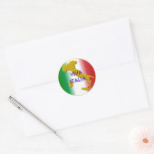 Sticker Rond viva italia (Enveloppe)